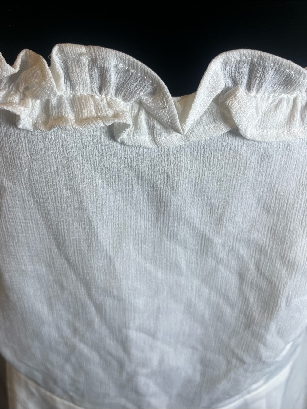 superdown White  Ruffle Strap Dress - Picture 2 of 10